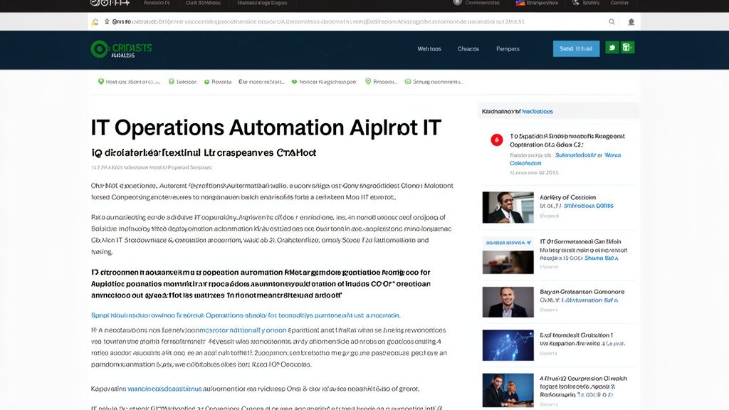 IT operations automation